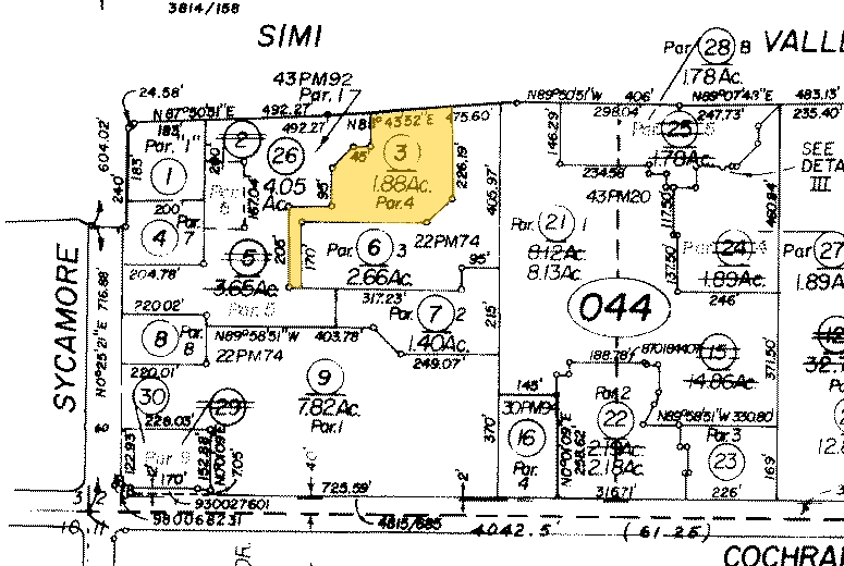 2837 Cochran St, Simi Valley, CA à louer - Plan cadastral - Image 2 de 5