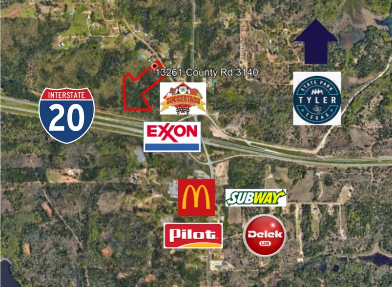 13243 County Road 3140, Tyler, TX à vendre - Aérien - Image 2 de 9