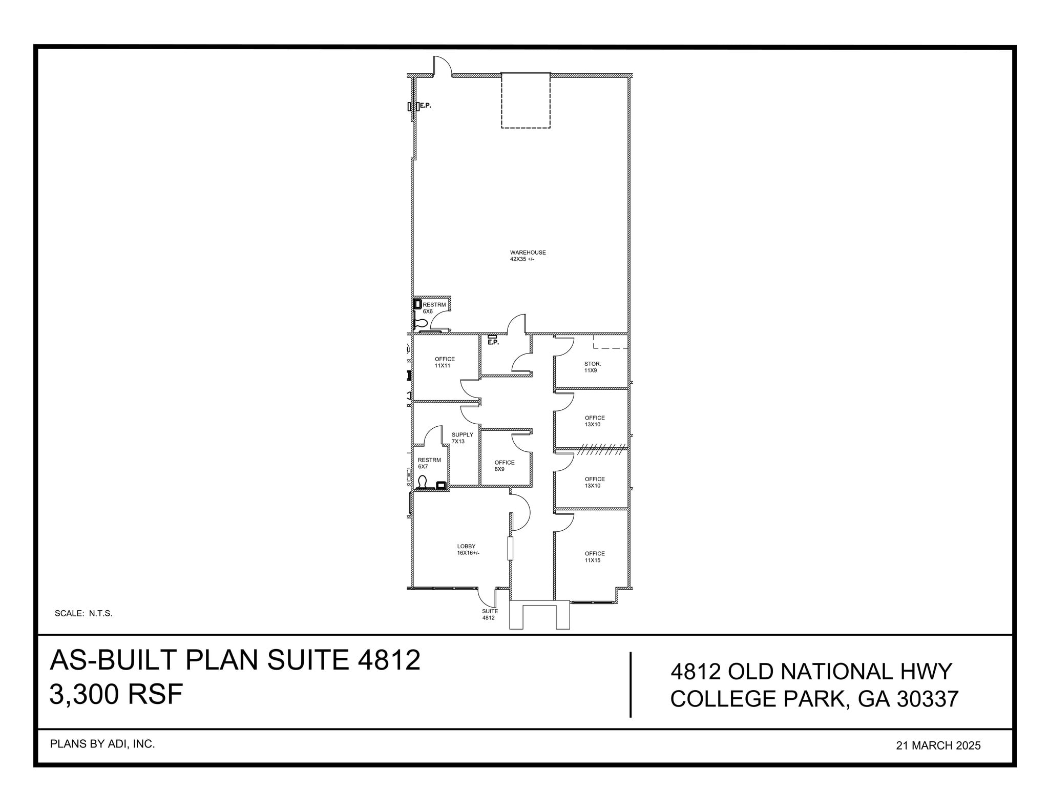 4810-4820 Old National Hwy, Atlanta, GA for lease Site Plan- Image 1 of 1