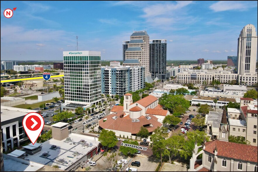 131 N Orange Ave, Orlando, FL for lease - Aerial - Image 2 of 5