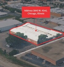 3843 W 43rd St, Chicago, IL - AERIAL  map view