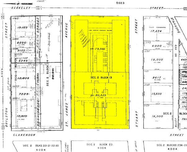 200 Clarendon St, Boston, MA à louer - Plan cadastral - Image 2 de 11