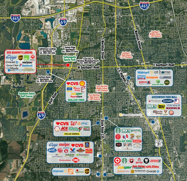 1330-1350 W Southport Rd, Indianapolis, IN for lease - Building Photo - Image 2 of 4