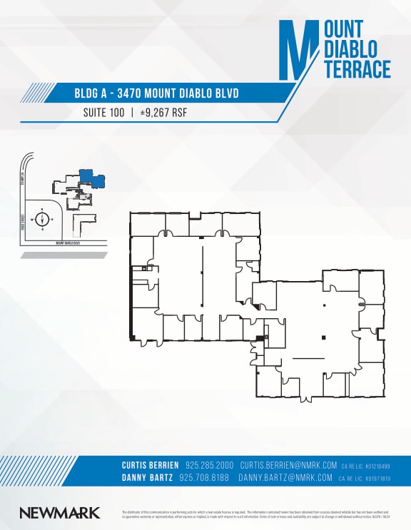 3470 Mt Diablo Blvd, Lafayette, CA for lease Floor Plan- Image 1 of 1