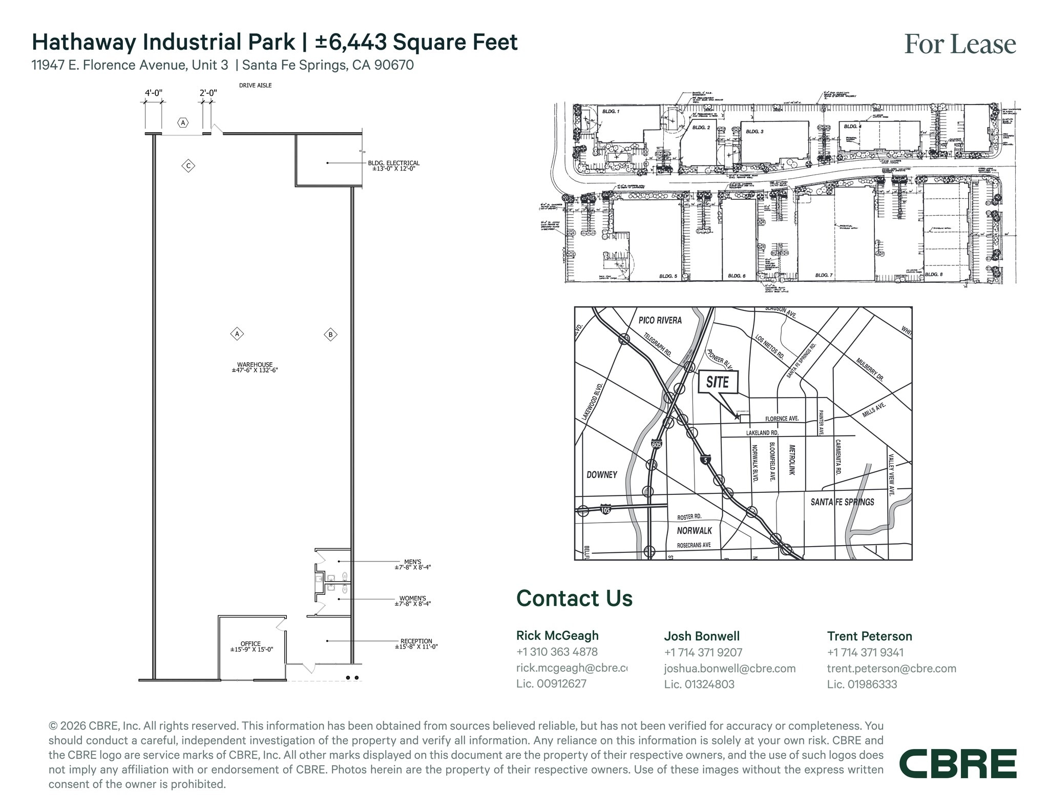 11947 Florence Ave, Santa Fe Springs, CA à louer Plan de site- Image 1 de 1