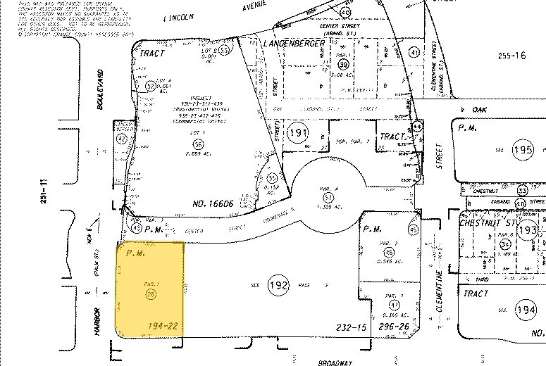 222 S Harbor Blvd, Anaheim, CA à louer - Plan cadastral - Image 2 de 25