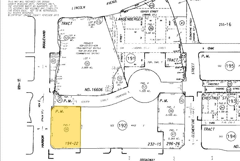 222 S Harbor Blvd, Anaheim, CA for lease - Plat Map - Image 2 of 25