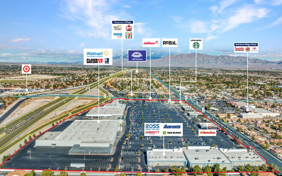 3001 N Rainbow Blvd, Las Vegas, NV à louer - Aérien - Image 2 de 10