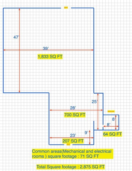 1701-1715 Post Rd E, Westport, CT à louer - Plan d  tage - Image 2 de 2