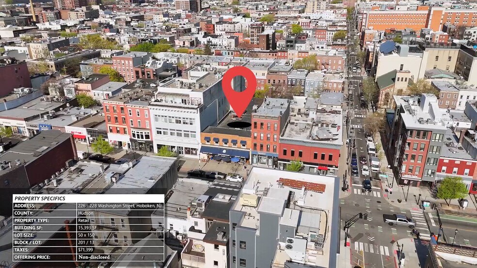 226-228 Washington St, Hoboken, NJ à vendre - Vidéo sur l’inscription commerciale - Image 1 de 23