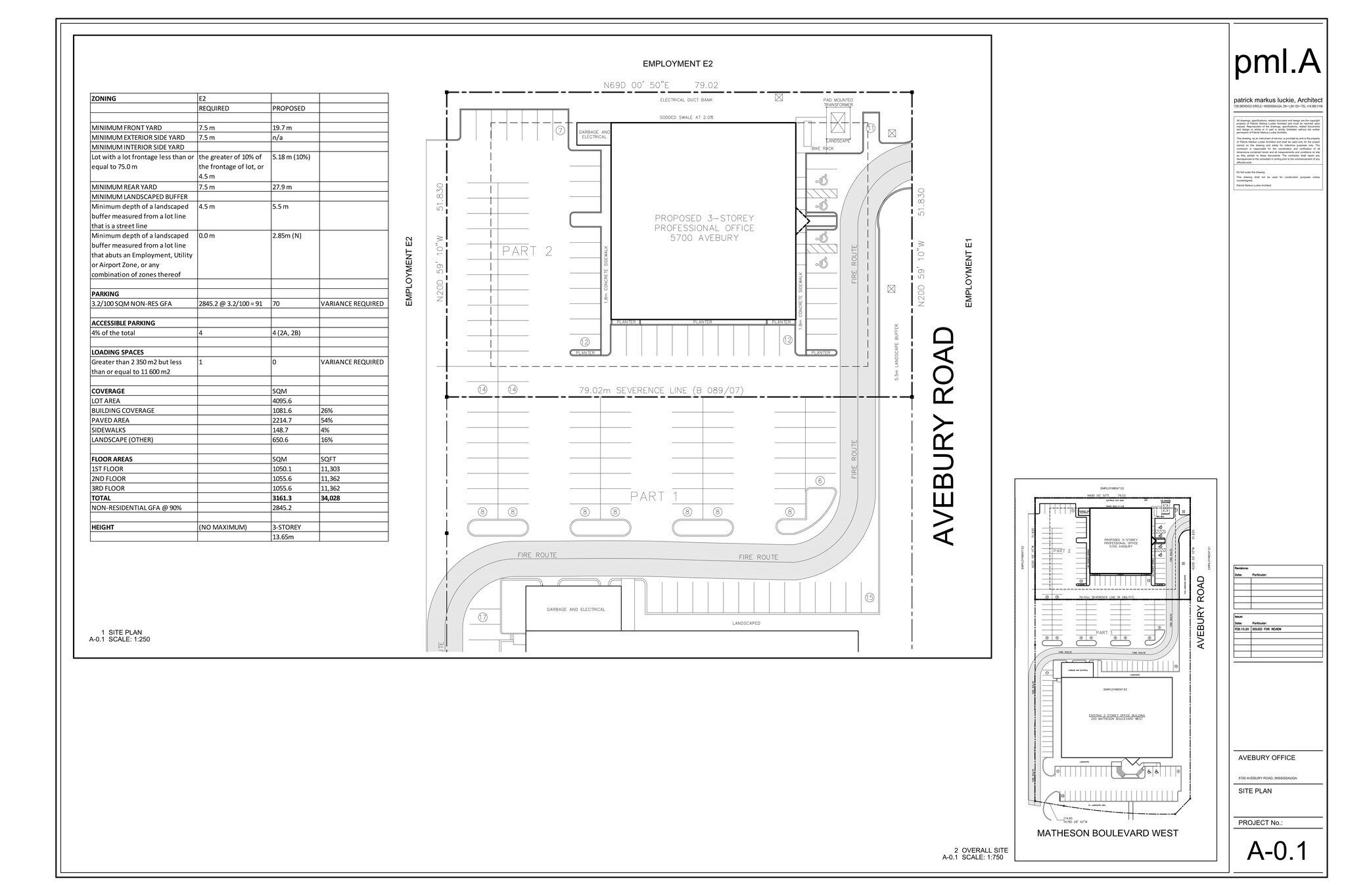 5700 Avebury Rd, Mississauga, ON à louer Plan de site- Image 1 de 1