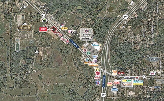 More details for 1925 US Highway 190, Livingston, TX - Land for Sale