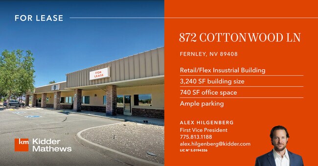 Plus de détails pour 872 Cottonwood Ln, Fernley, NV - Local d'activités à louer