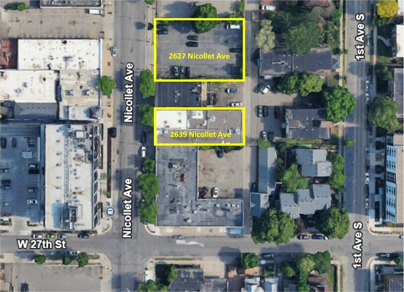 2639-2641 Nicollet Ave, Minneapolis, MN à vendre - Aérien - Image 2 de 21