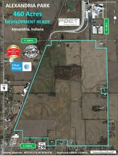 SR 9 & SR 28, Alexandria, IN - aerial  map view - Image1