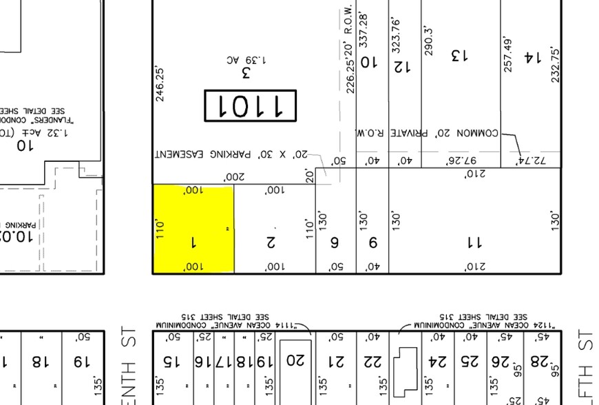 1101 Ocean Ave, Ocean City, NJ for sale - Plat Map - Image 2 of 2