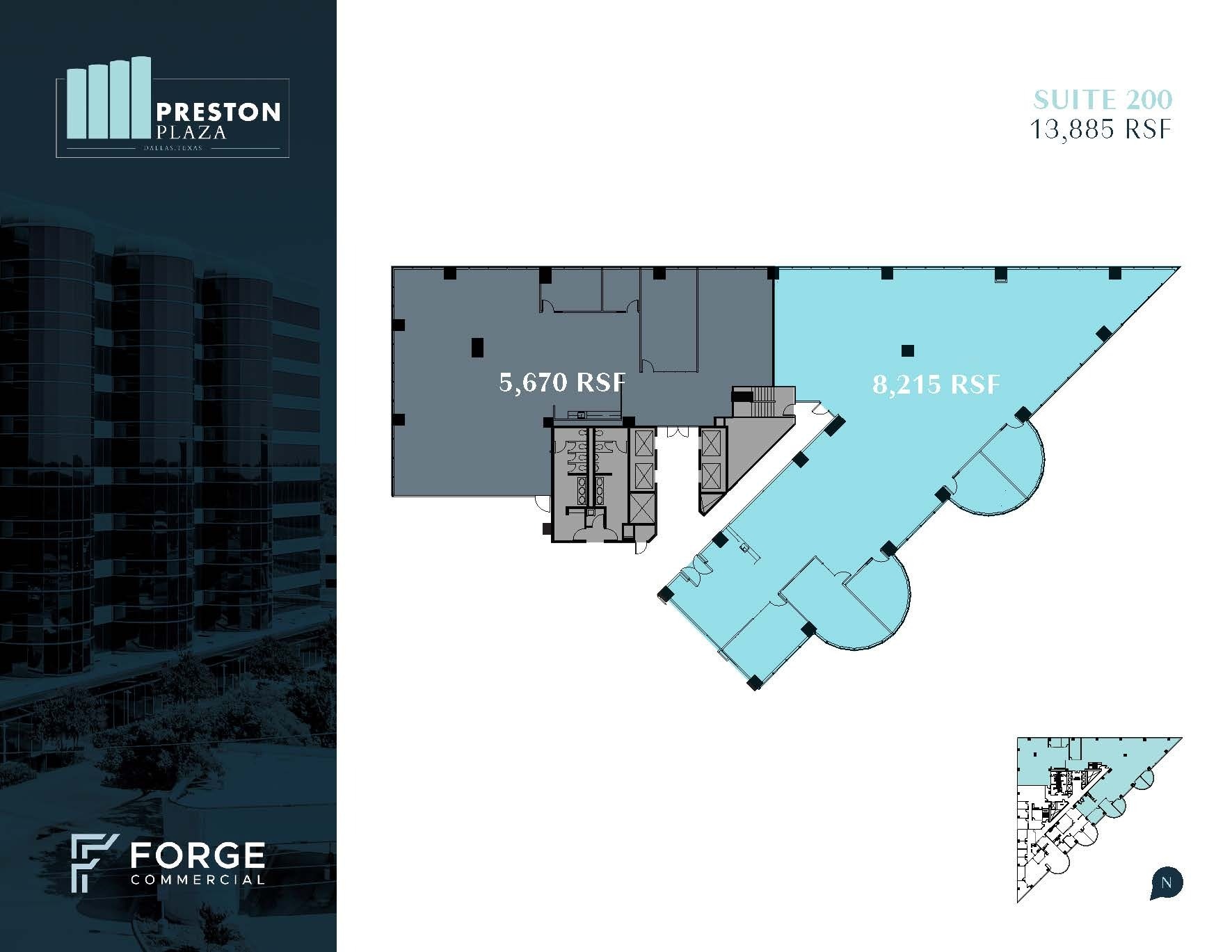 17950 Preston Rd, Dallas, TX for lease Floor Plan- Image 1 of 5