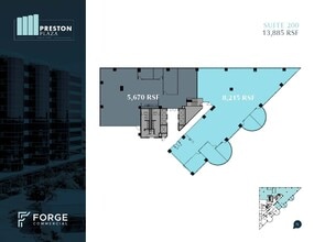 17950 Preston Rd, Dallas, TX for lease Floor Plan- Image 1 of 5