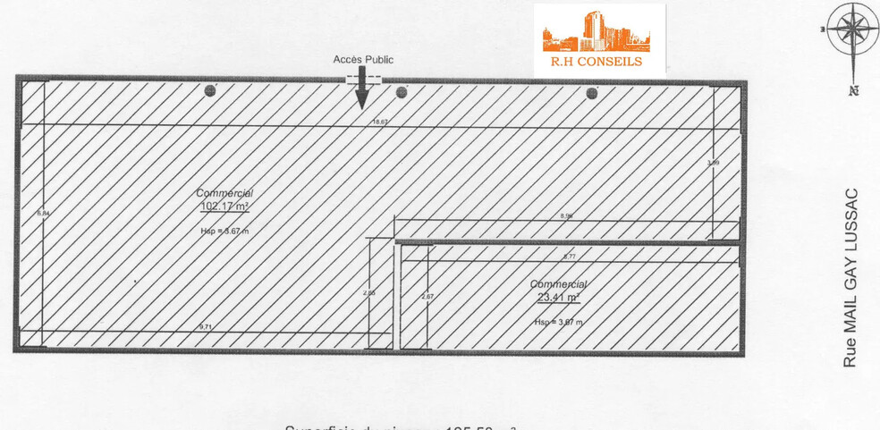 Commerce de détail dans Neuville-sur-Oise à louer - Plan d’étage - Image 2 de 4