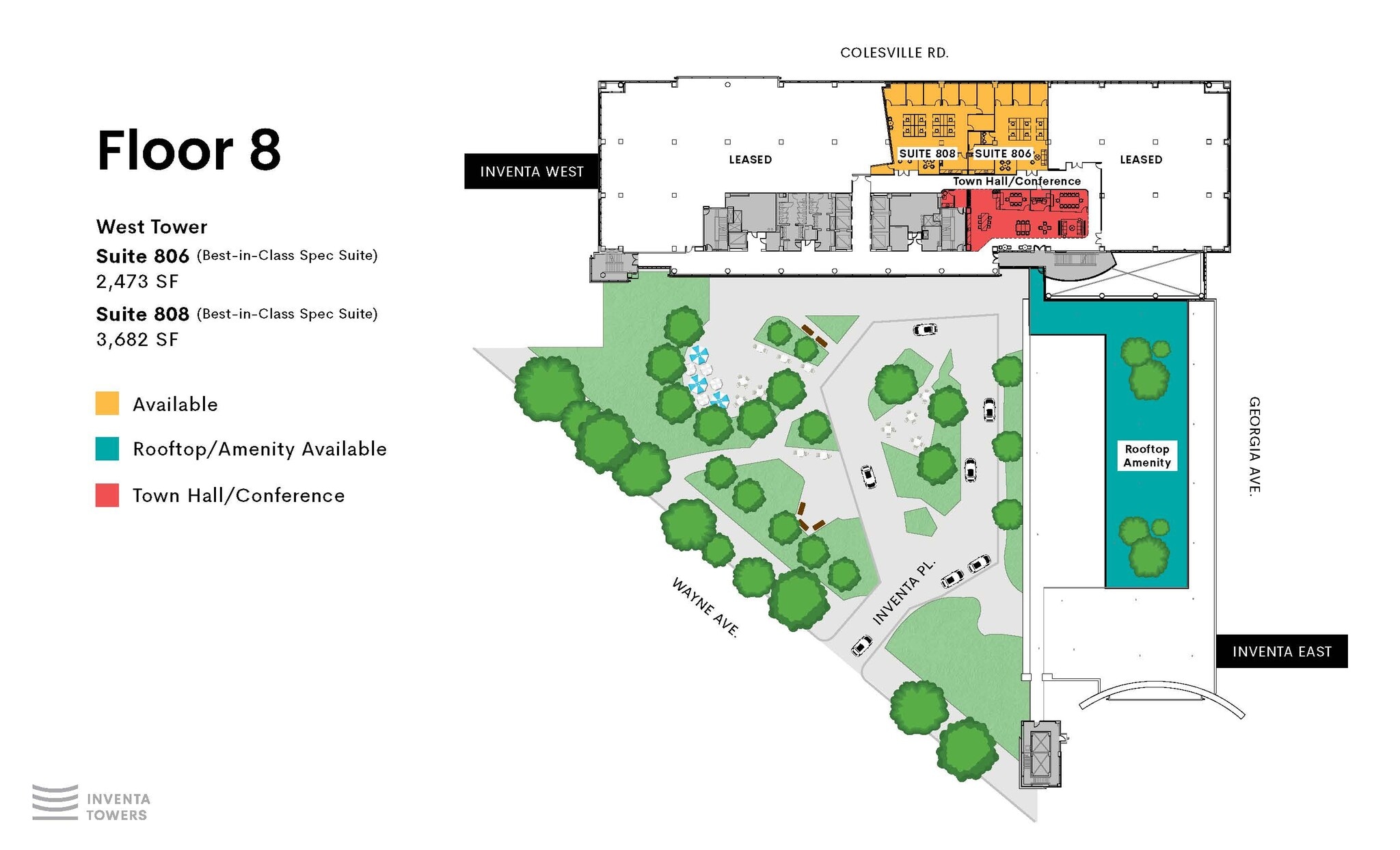 1 Inventa Pl, Silver Spring, MD à louer Plan d’étage- Image 1 de 2