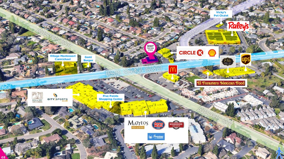 5107 Fair Oaks Blvd, Carmichael, CA à louer - Photo du bâtiment - Image 3 de 20