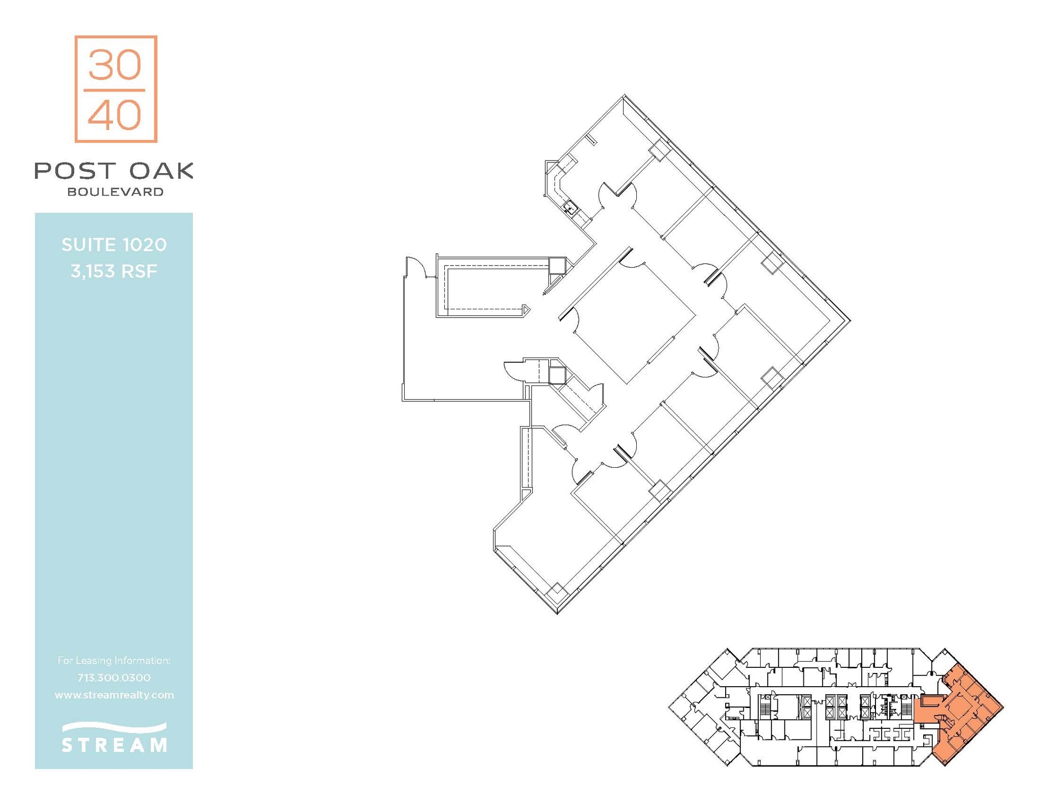 3040 Post Oak Blvd, Houston, TX for lease Floor Plan- Image 1 of 1