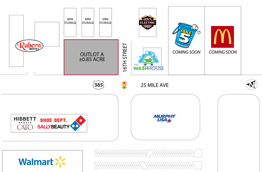 US 385 & 16TH, Hereford, TX for lease - Site Plan - Image 2 of 2