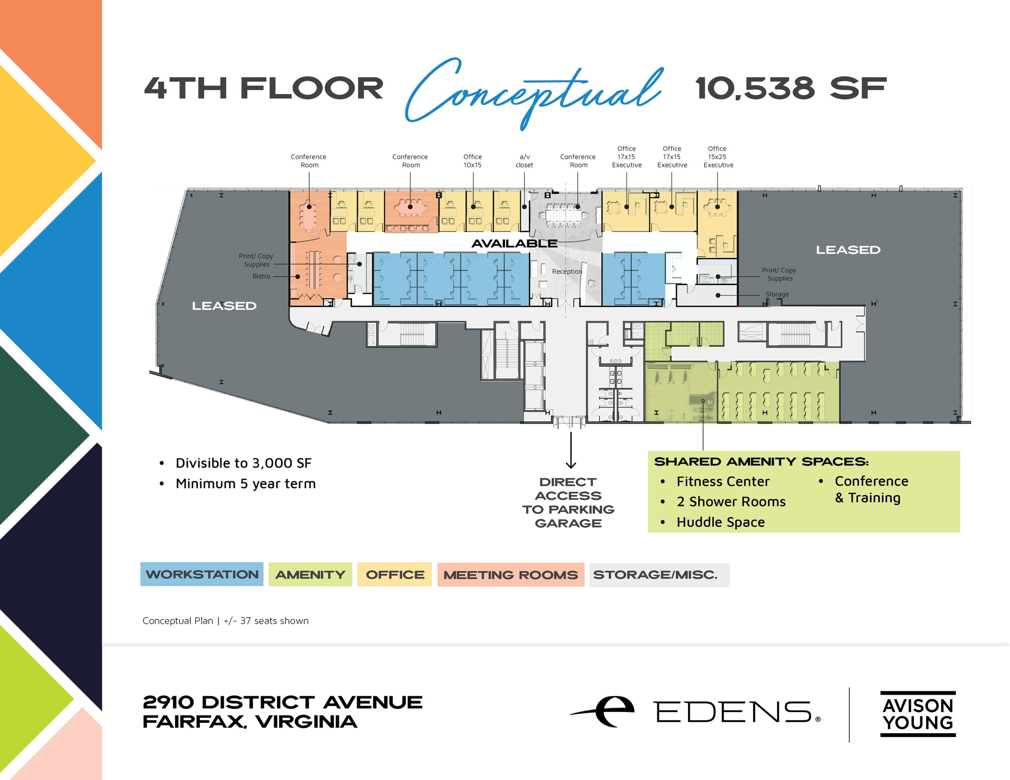 2905 District Ave, Fairfax, VA à louer Plan d’étage- Image 1 de 1