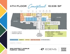 2905 District Ave, Fairfax, VA à louer Plan d’étage- Image 1 de 1