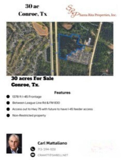 I-45 N & FM 830, Conroe, TX à vendre - Aérien - Image 2 de 6