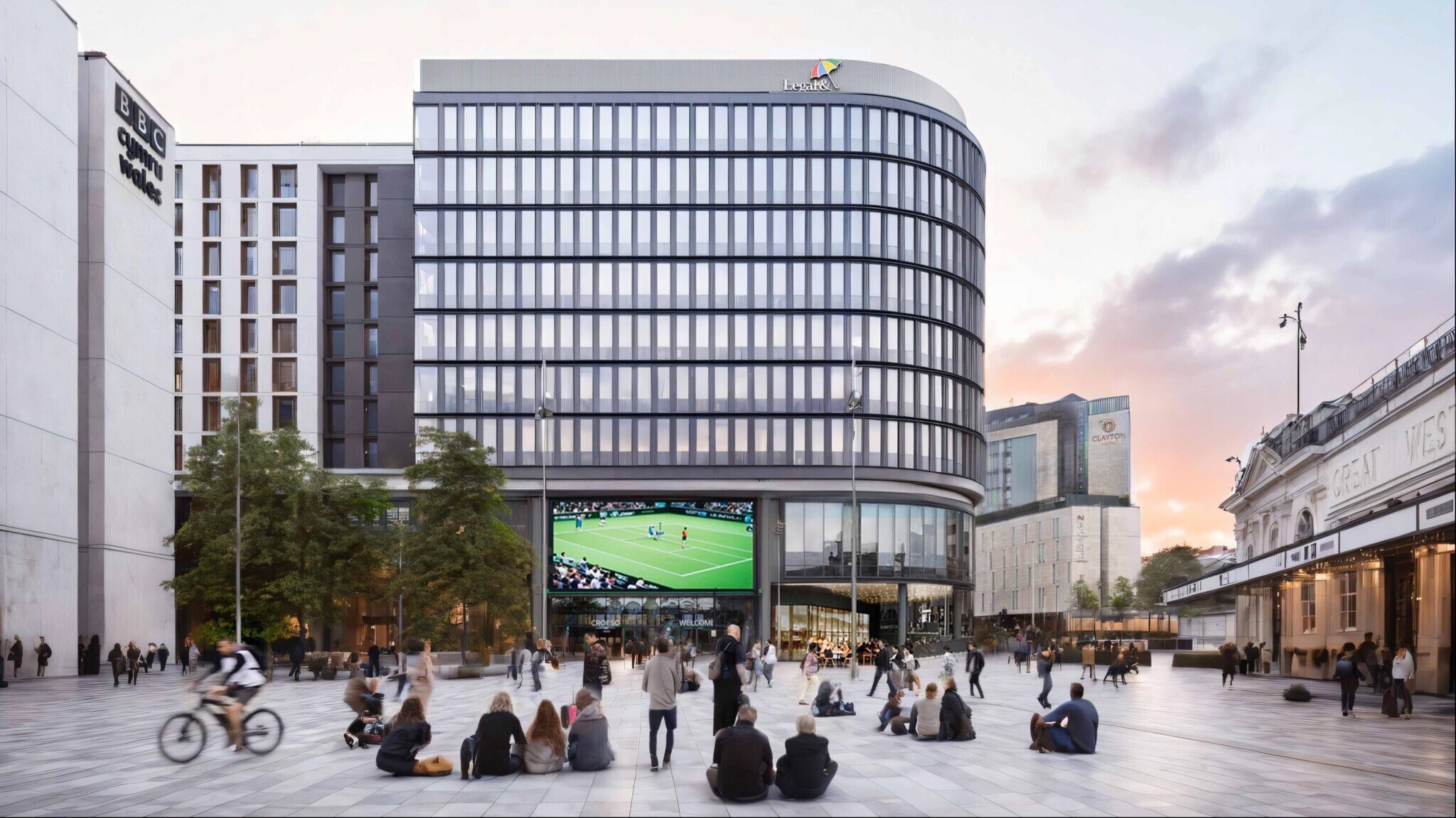 Central Sq, Cardiff à louer Photo du bâtiment- Image 1 de 4