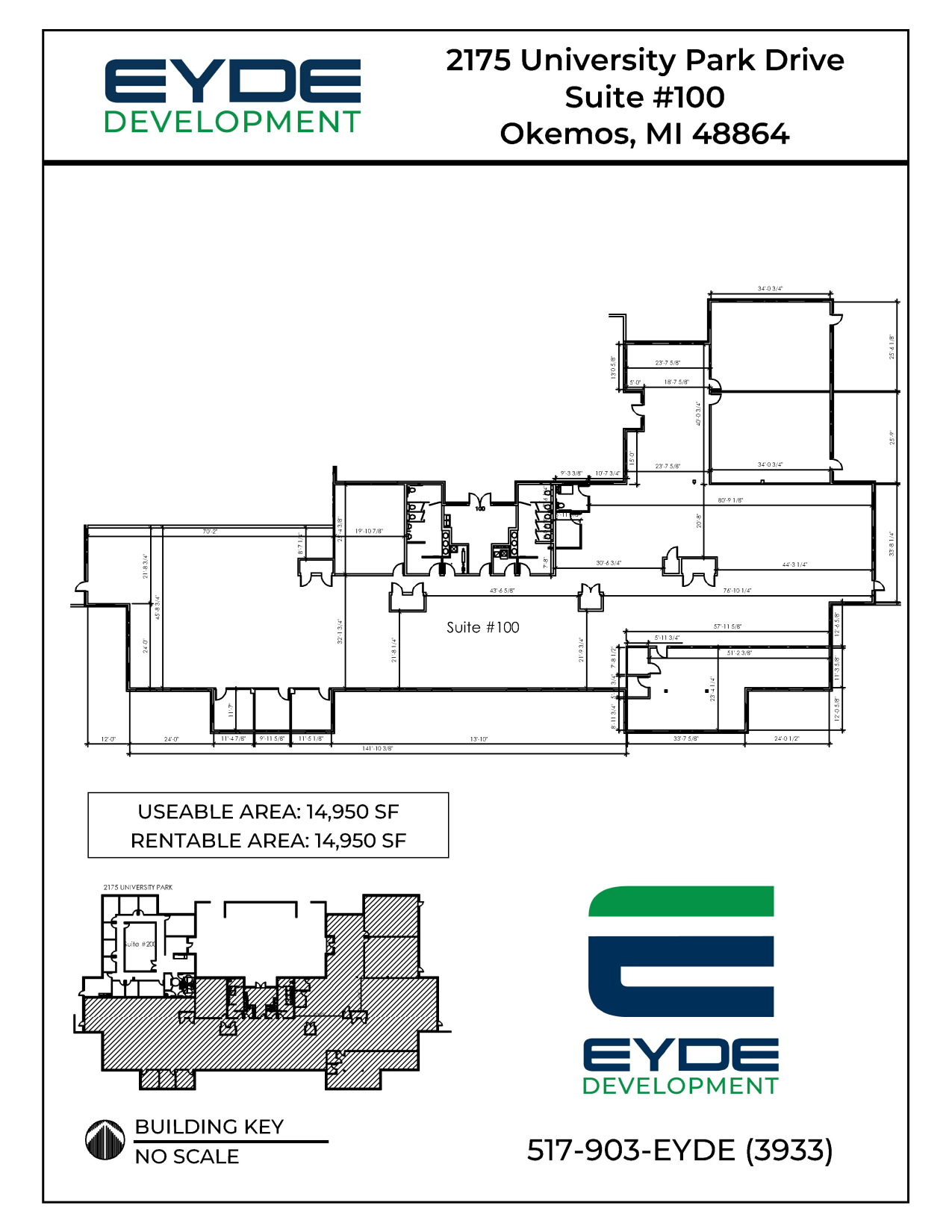 2175 University Park Dr, Okemos, MI à louer Plan d  tage- Image 1 de 1