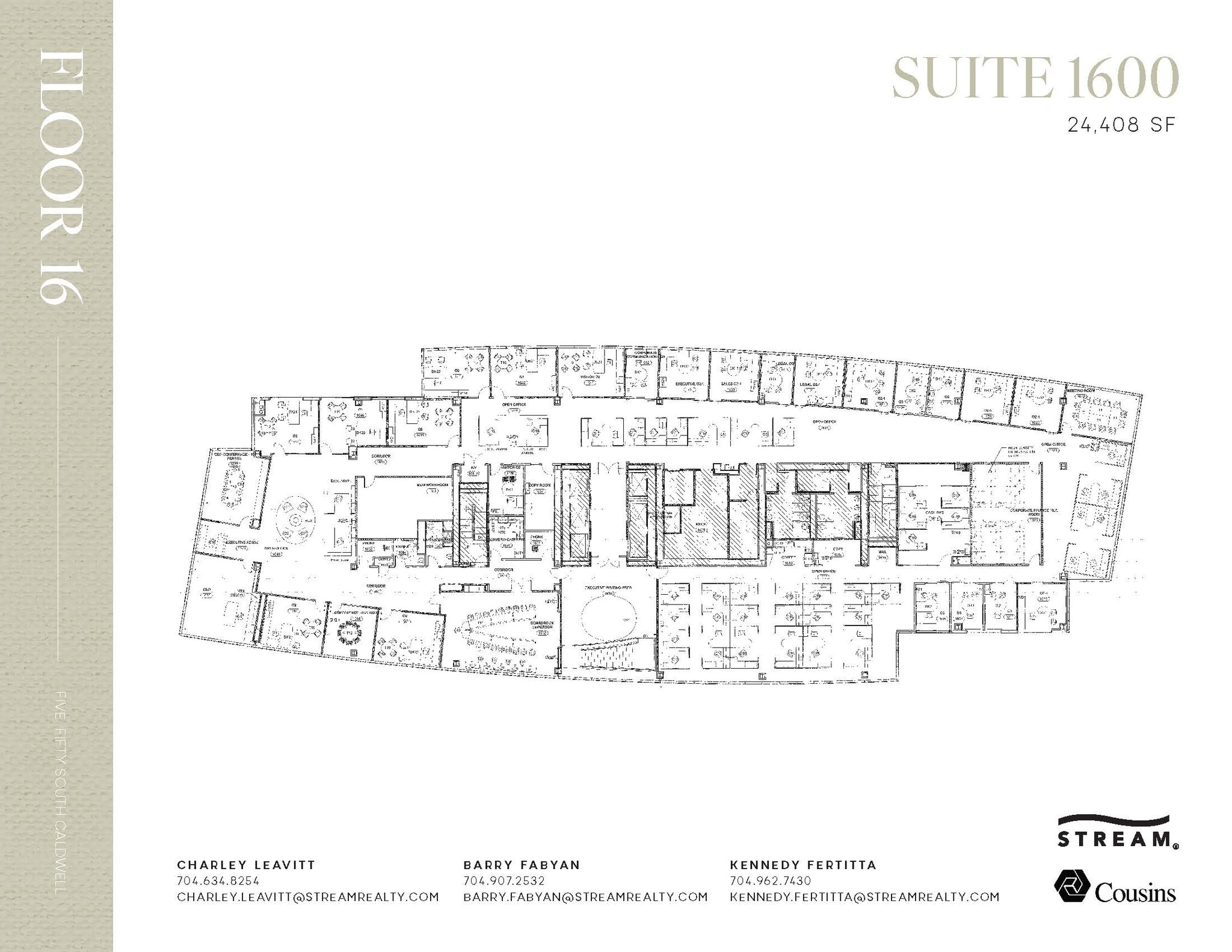 550 S Caldwell St, Charlotte, NC à louer Plan d’étage- Image 1 de 1