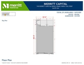 741 Merritt Capital Dr, Wake Forest, NC for lease Floor Plan- Image 2 of 4