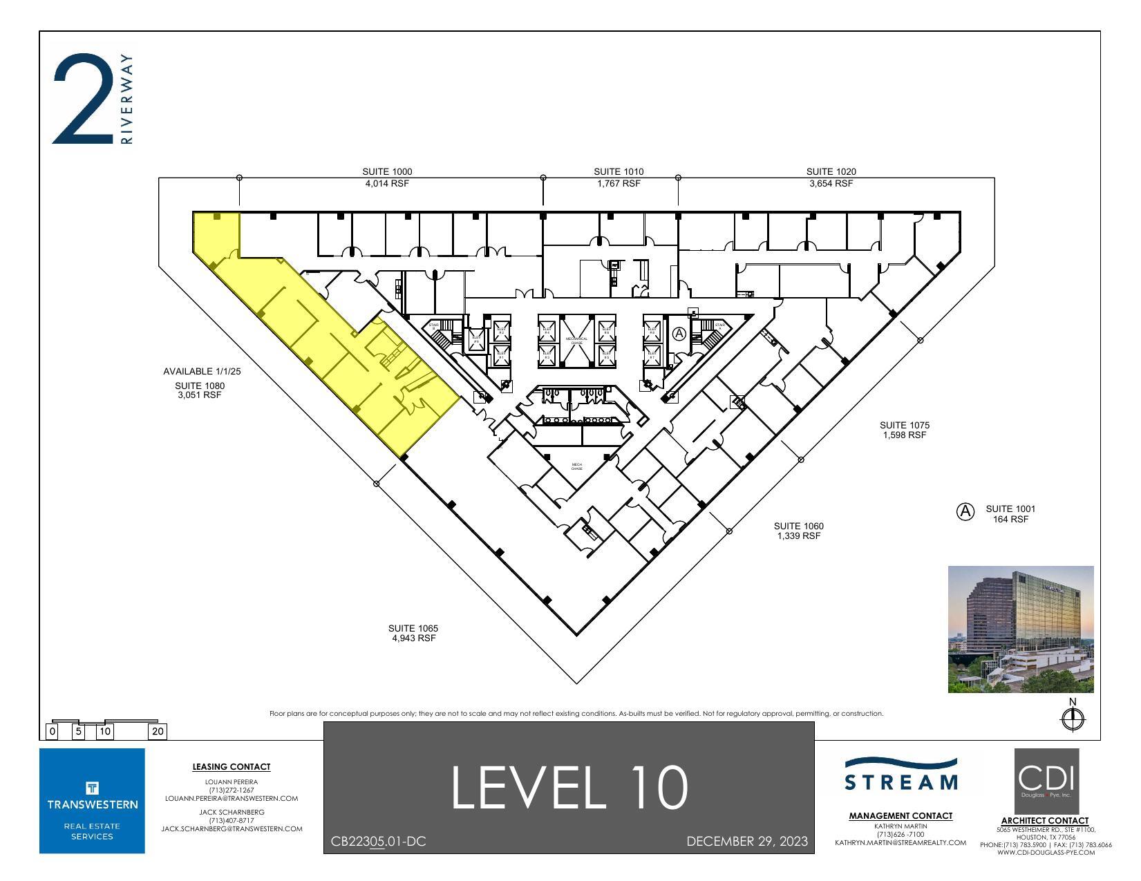 2 Riverway, Houston, TX for lease Floor Plan- Image 1 of 1