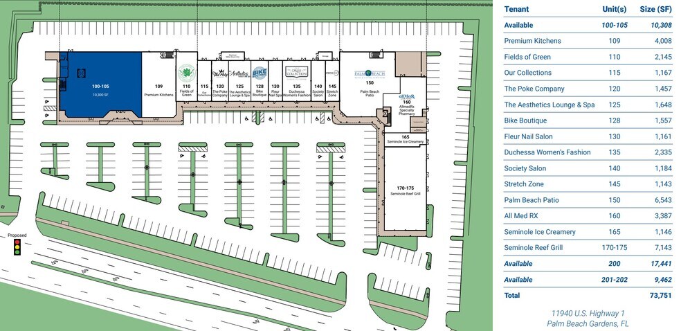 11940 US Highway 1, Palm Beach Gardens, FL à louer - Plan de site - Image 2 de 6