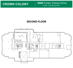 2000 Crown Colony Dr, Quincy, MA à louer Plan d  tage- Image 1 de 1