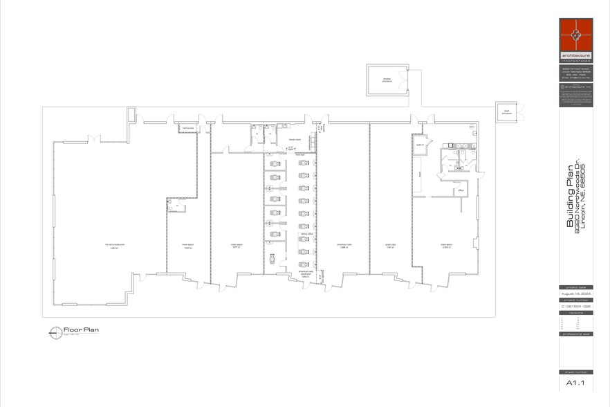 8320 Northwoods Dr, Lincoln, NE for lease - Floor Plan - Image 3 of 4