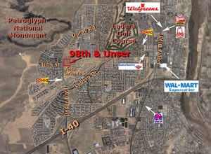 2800 Unser Blvd NW, Albuquerque, NM - AERIAL  map view
