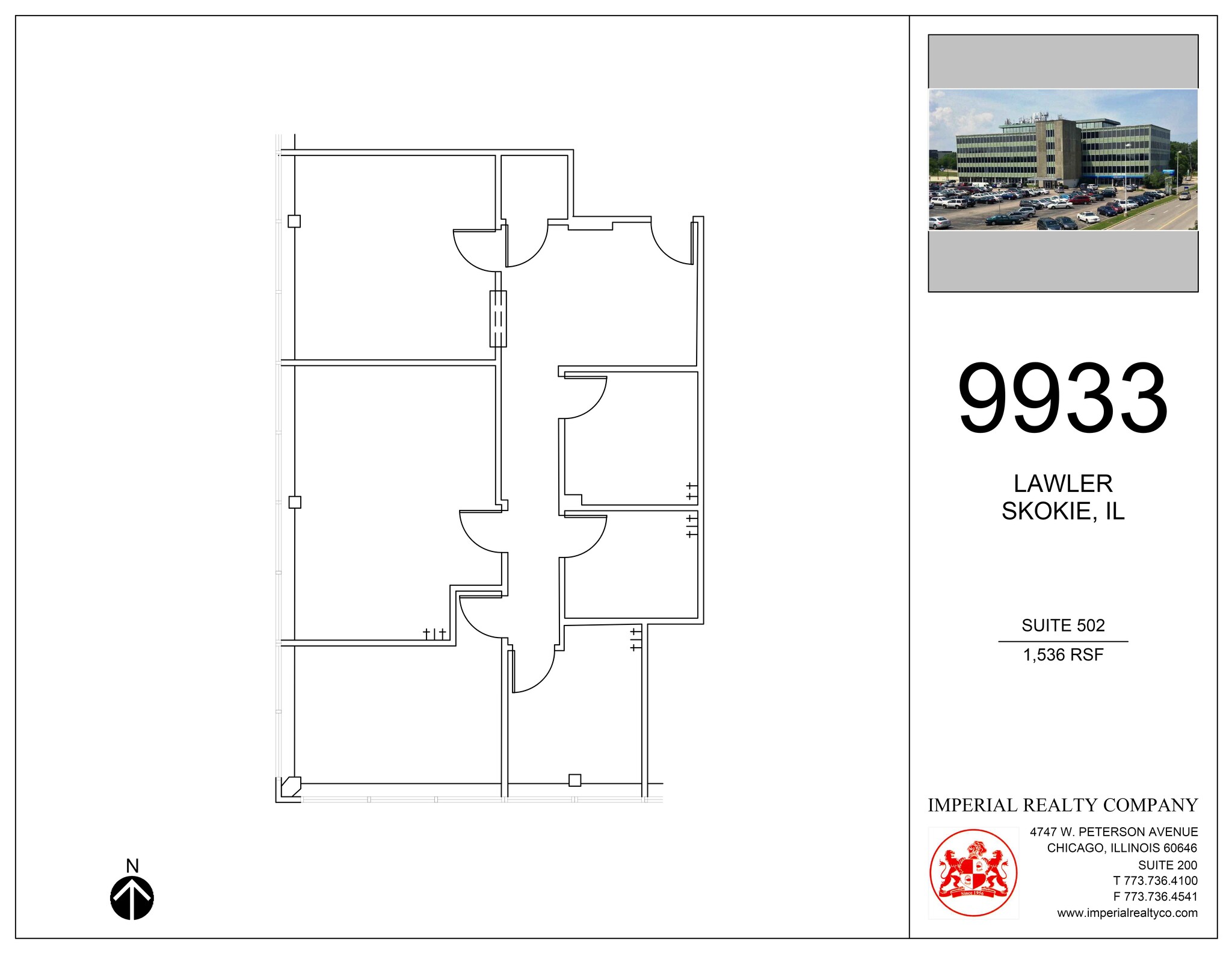 9933 Lawler Ave, Skokie, IL à louer Plan de site- Image 1 de 1