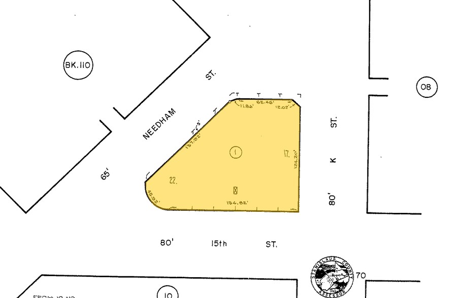 1116 M St, Modesto, CA à vendre - Plan cadastral - Image 3 de 3