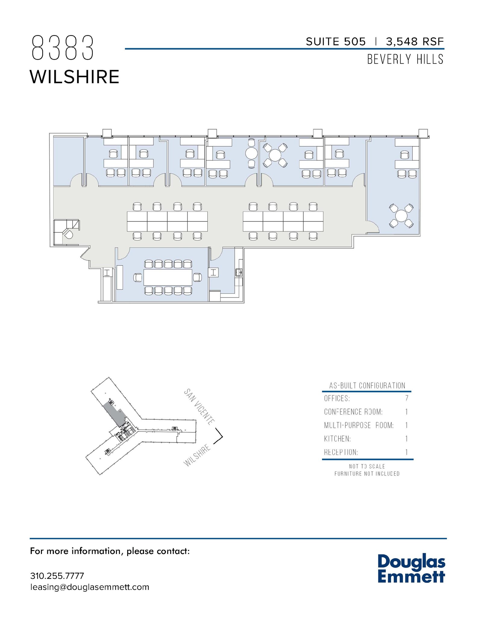 8383 Wilshire Blvd, Beverly Hills, CA à louer Plan d  tage- Image 1 de 1