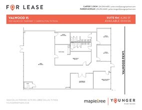 1555 Valwood Pky, Carrollton, TX for lease Floor Plan- Image 1 of 1