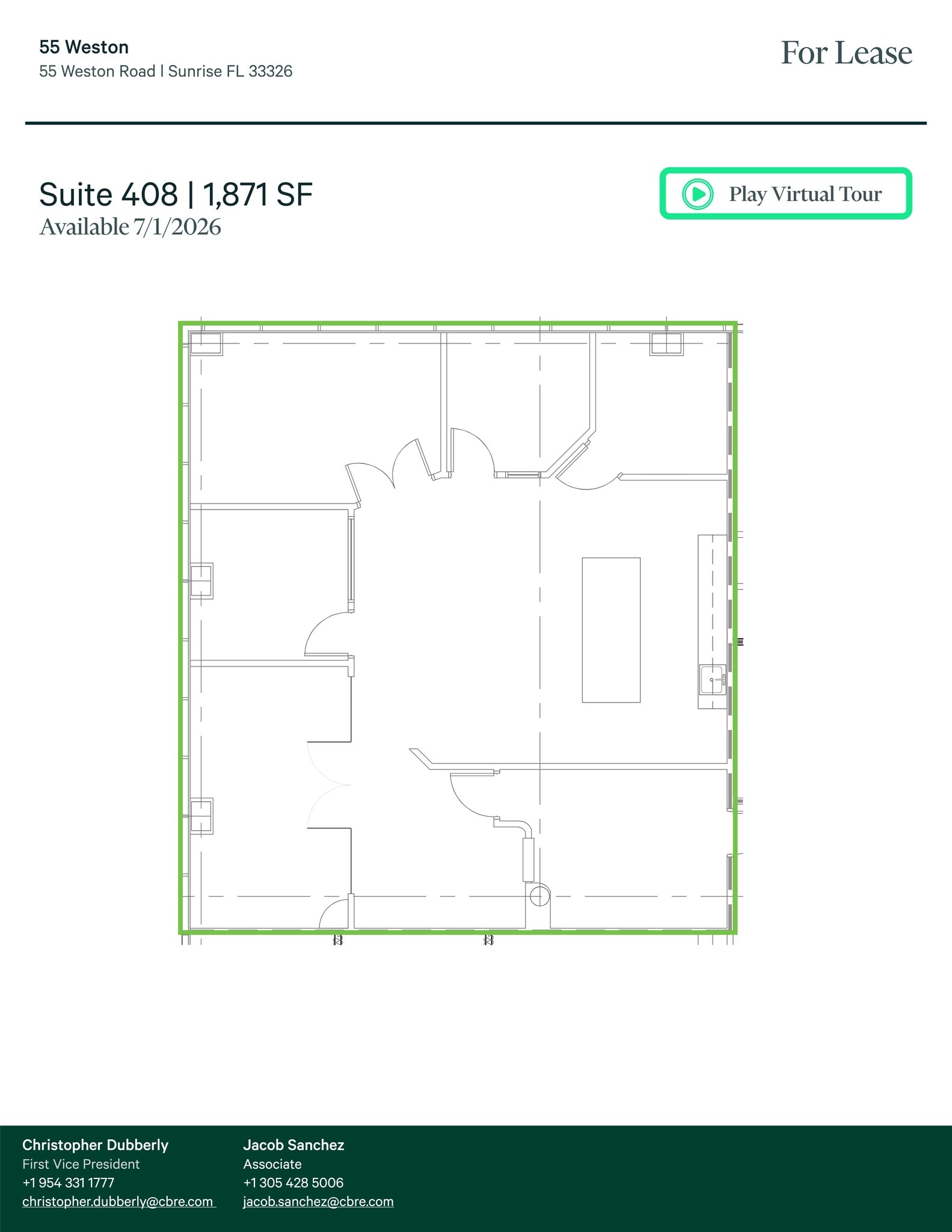 55 Weston Rd, Sunrise, FL for lease Site Plan- Image 1 of 1