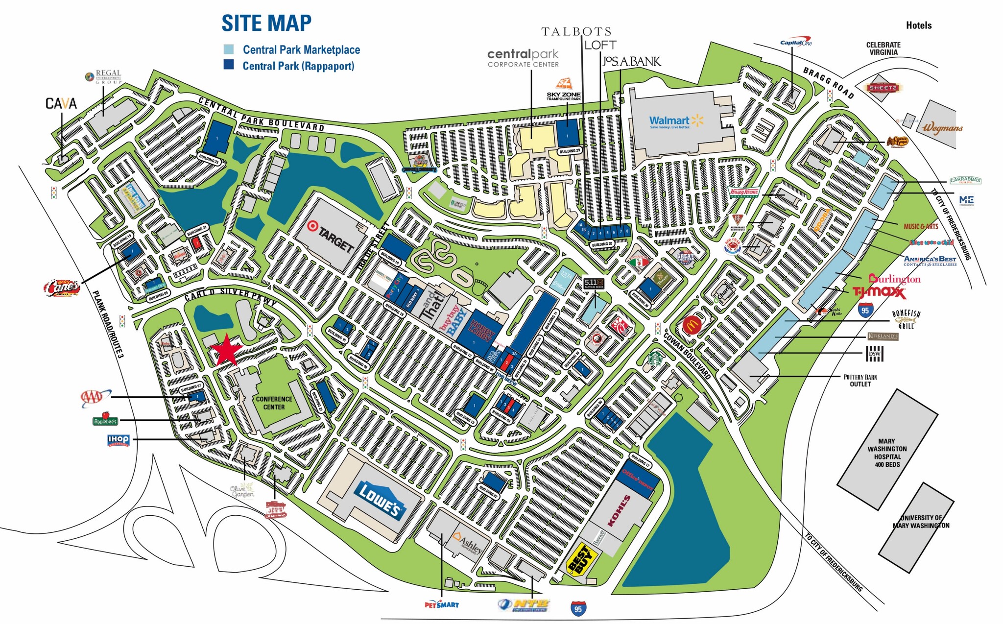1171 Trade St, Fredericksburg, VA à louer Plan de site- Image 1 de 2