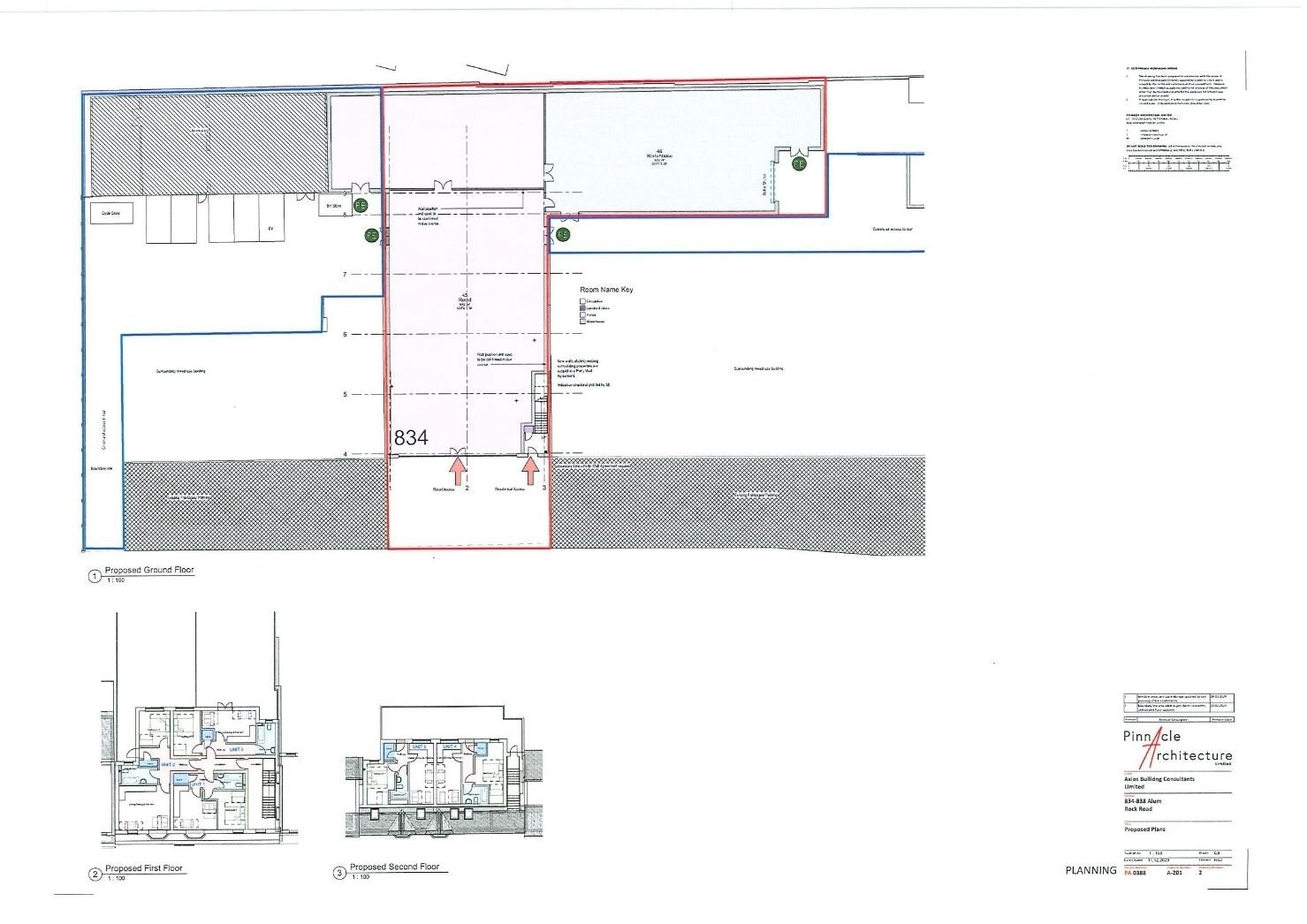 834-838 Alum Rock Rd, Birmingham à vendre Plan d’étage- Image 1 de 3
