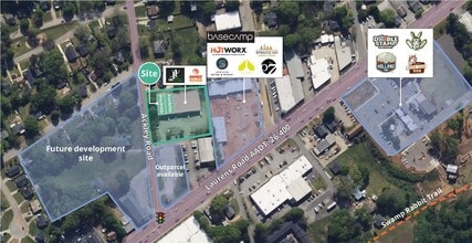 1016 Laurens Rd, Greenville, SC - AERIAL  map view