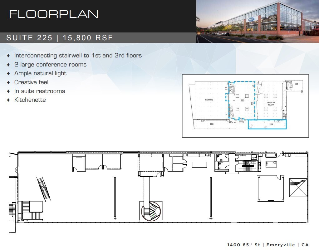 1400 65th St, Emeryville, CA à louer Plan d’étage- Image 1 de 1