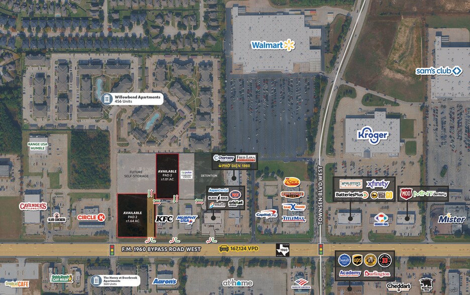 NWQ FM 1960 Bypass Road West and Townsen Blvd, Humble, TX for lease - Building Photo - Image 3 of 4