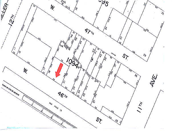 621-625 W 46th St, New York, NY à louer - Plan cadastral - Image 2 de 7